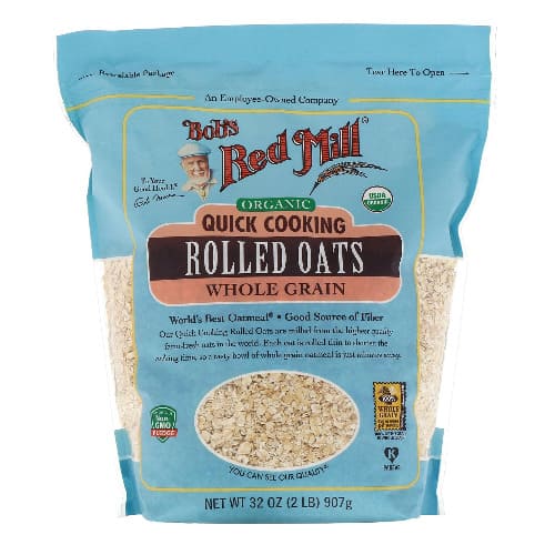 Brm Organic Oats Rolled Quick 907 G