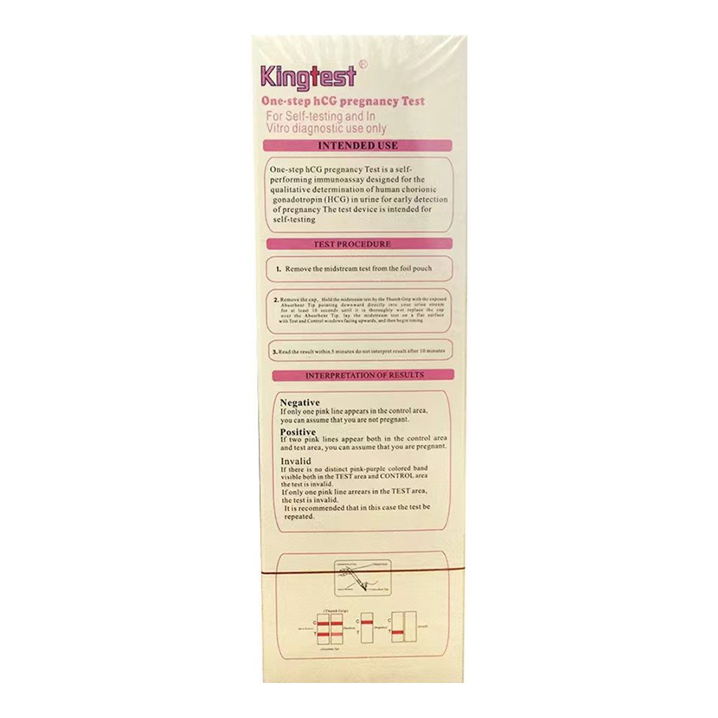 (King) Test Rapid One Step (Hcg) Pregnancy Test Kit