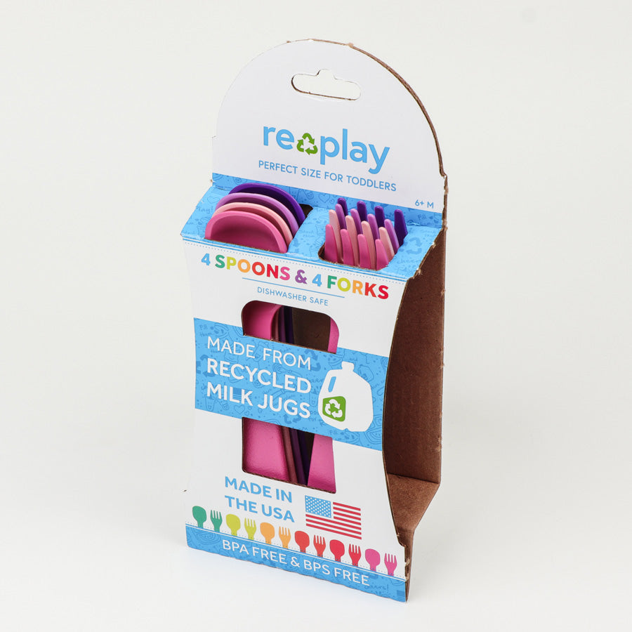 Re-Play - Packaged Utensils (Spoons And Forks) - Princess - Pack Of 8