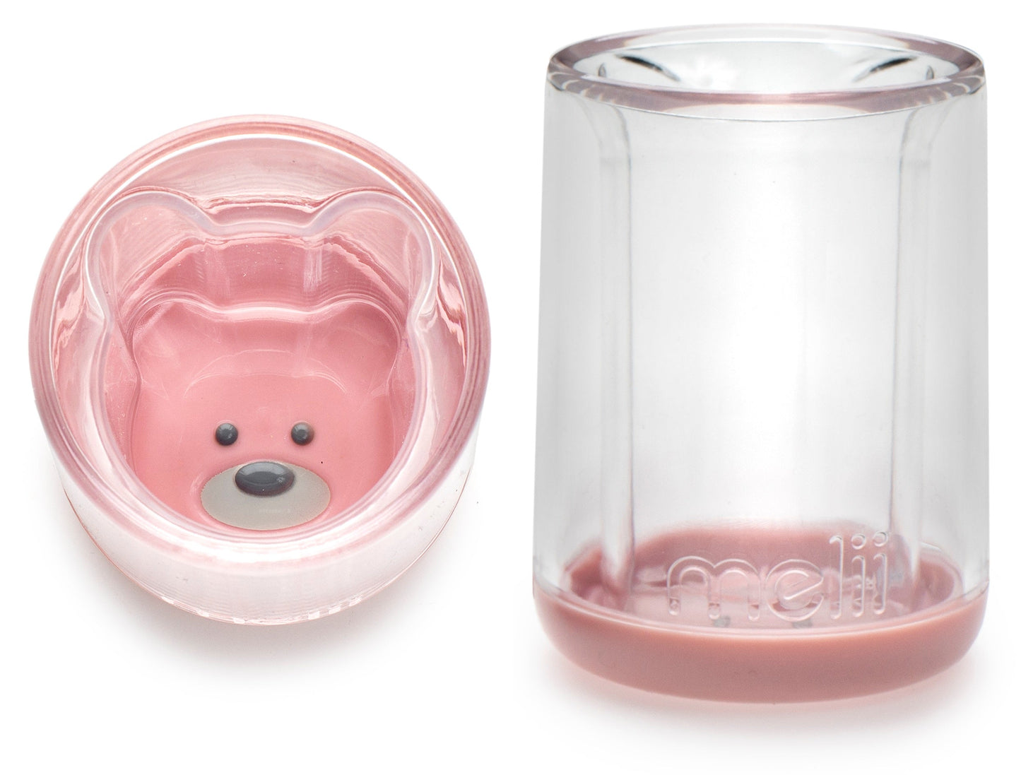 Melii Plastic Cup Pink Bear