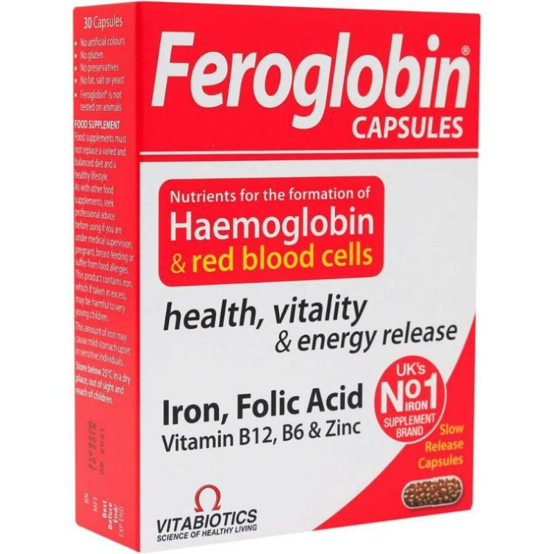 Buy Feroglobin B12 Modified-Release Capsule, Hard 30 CAP Online - Kulud Pharmacy