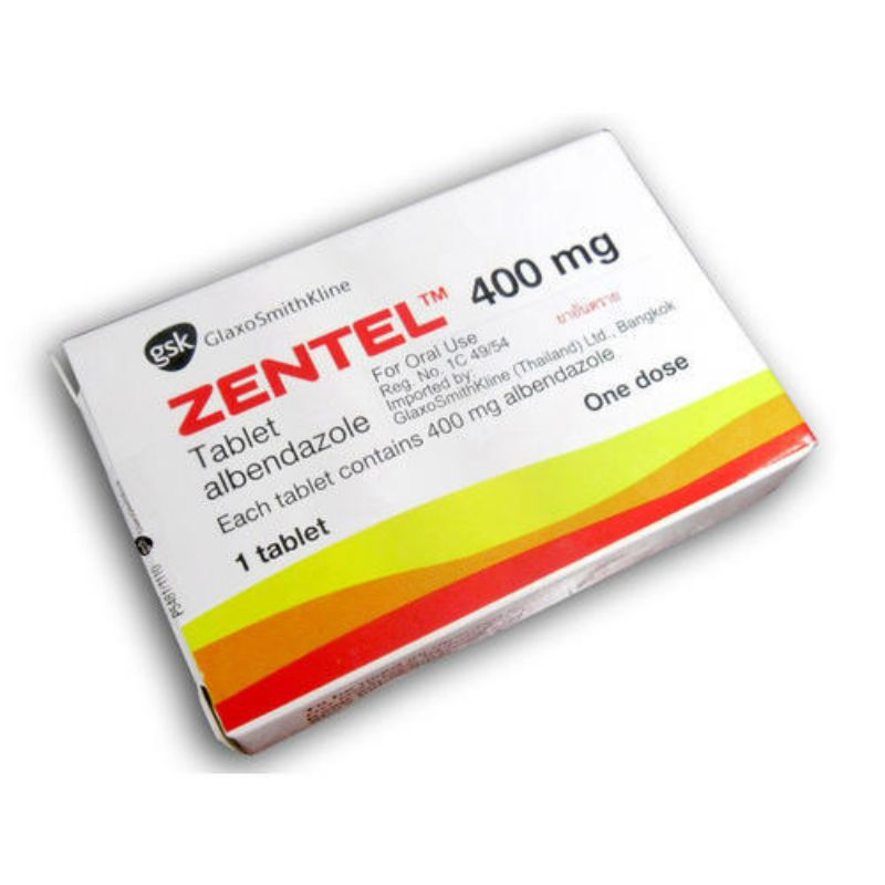 Buy Zentel for parasite - Tabs 1'S Online - Kulud Pharmacy