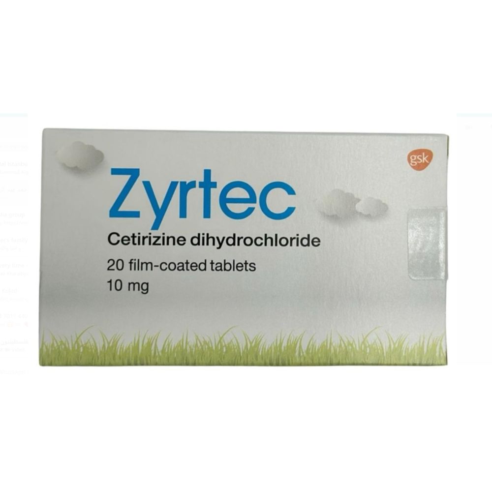 Buy Zyrtec Tablet 10 Mg 20 PC Online - Kulud Pharmacy