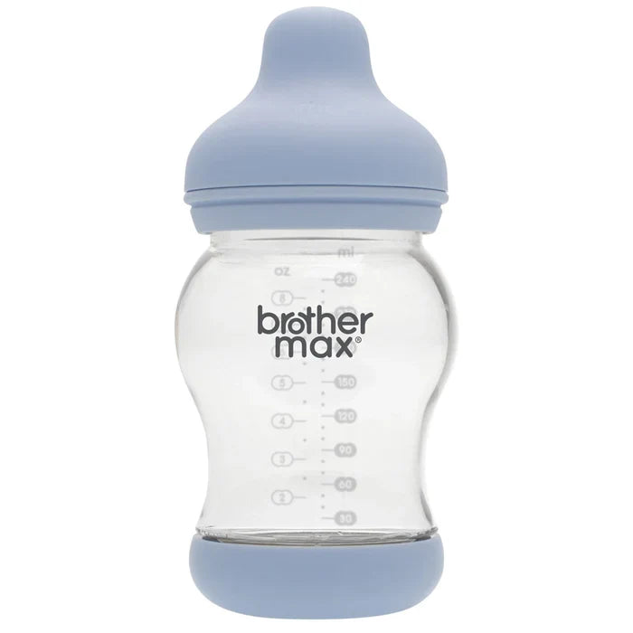 Brother Max - Pp Anti-Colic Feeding Bottle 240Ml/8Oz + M Teat (Blue)