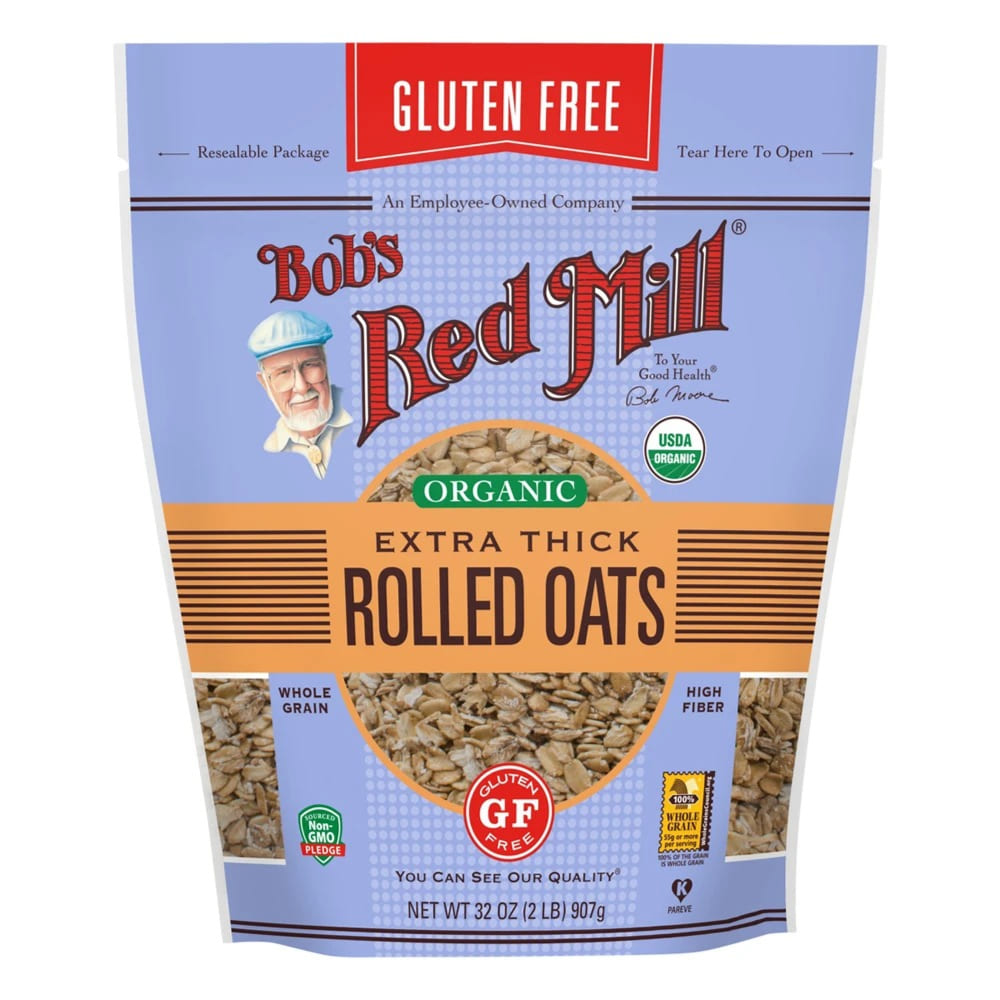 Bob's Red Mill - Gluten Free Organic Extra Thick Rolled Oats 907g