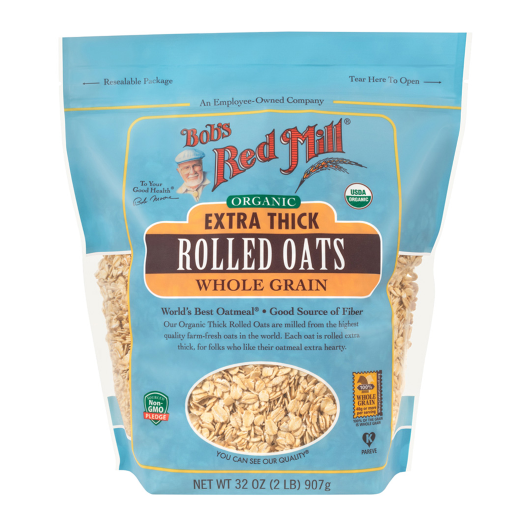 Brm Organic Oats Rolled Thick 907 G