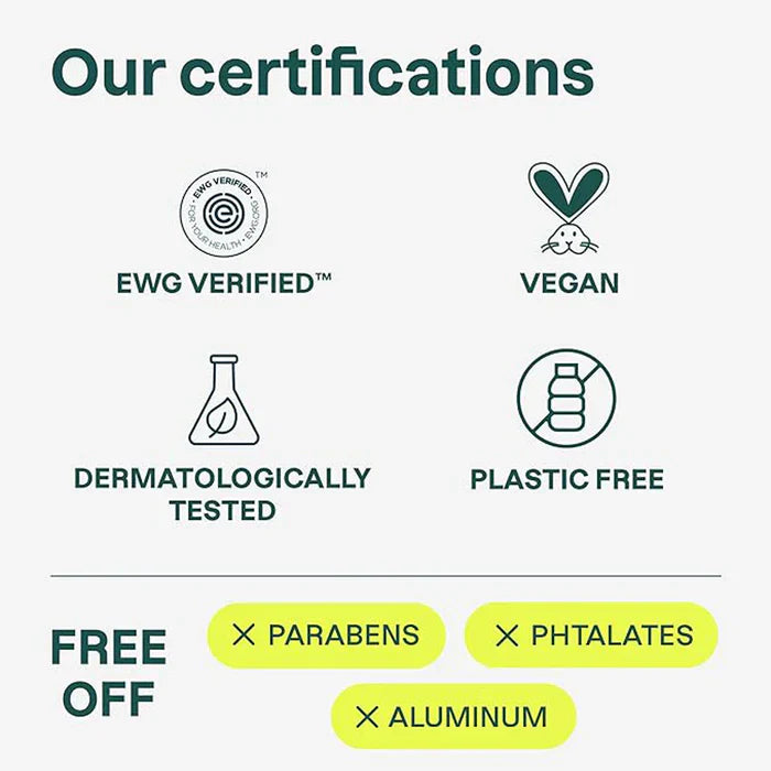 Attitude Super Leaves Plastic Free Deodorant, White Tea Leaves 85G