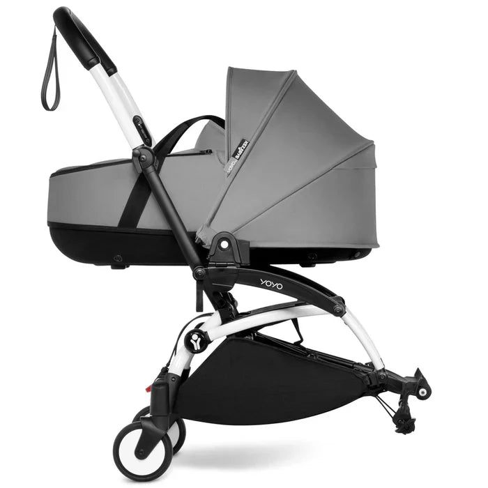 Babyzen Yoyo Connect Stroller - White Frame With Bassinet (Stone)