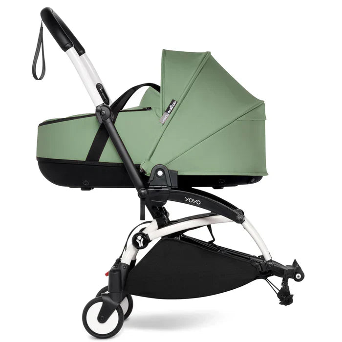 Babyzen Yoyo Stroller - White Frame With Bassinet (Peppermint)