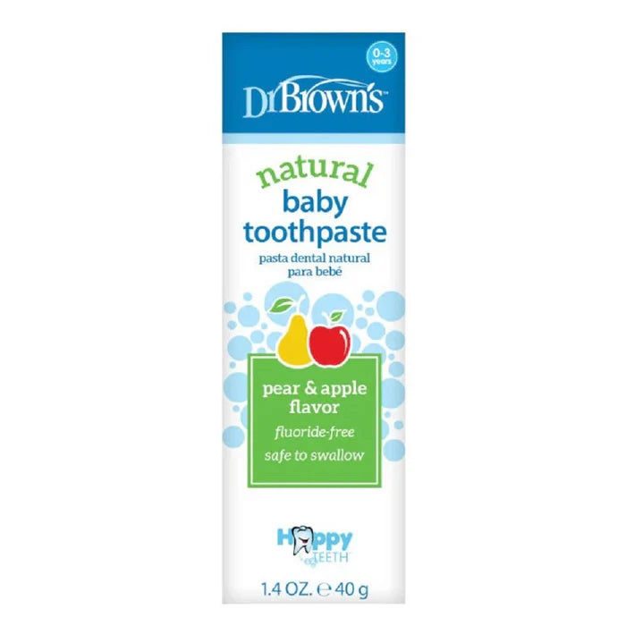 Dr.Browns Happy Teeth Fluoride-Free Toothpaste (Apple/Pear), 1-Pack