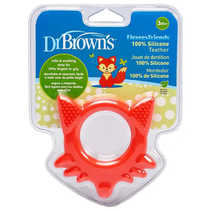 Dr.Browns Flexees Friends Fox Teether (Red)