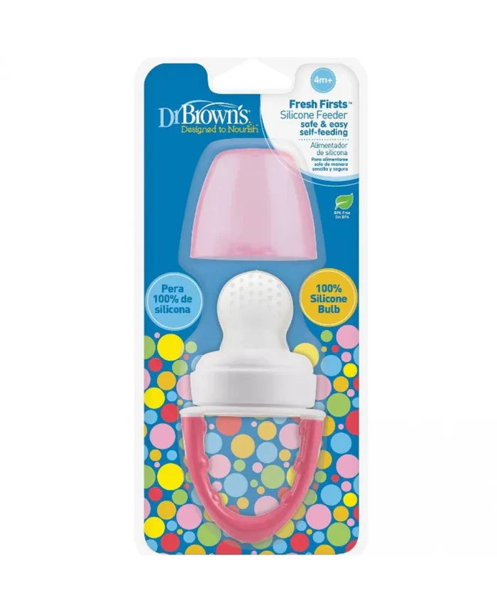 Dr.Browns Fresh Firsts Silicone Feeder - 1-Pack (Pink)
