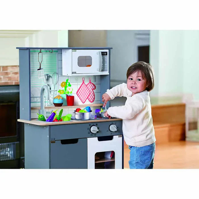 Hape - Kitchen With Light And Sound (Grey)