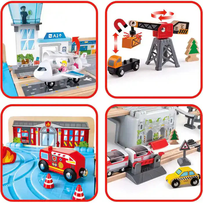 Hape - Super Cityscape Transport Bucket Set