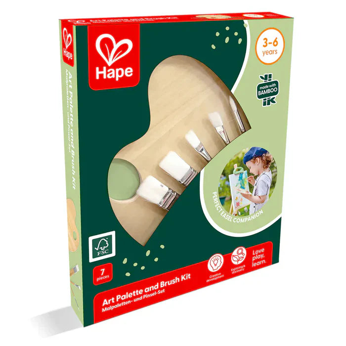 Hape Art Palette And Brush Kit