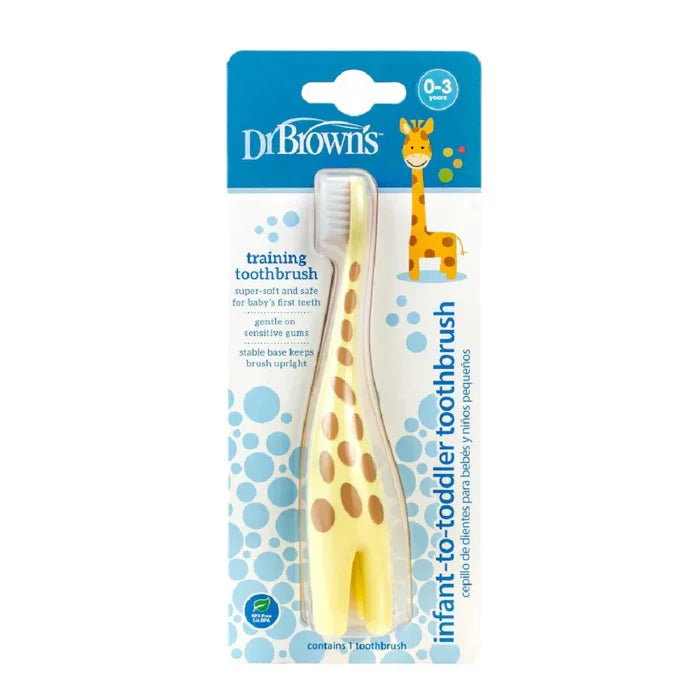 Dr.Browns Infant-To-Toddler Toothbrush, Giraffe, 1-Pack