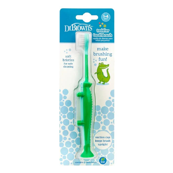 Dr.Browns Toddler Toothbrush, Crocodile (Green)