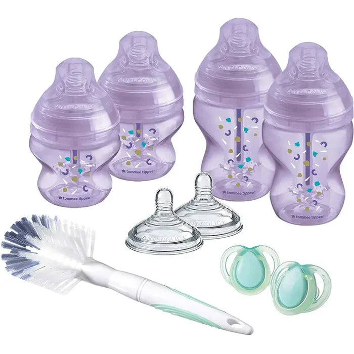 Tommee Tippee Advanced Anti-colic Starter Bottle Kit (Purple)