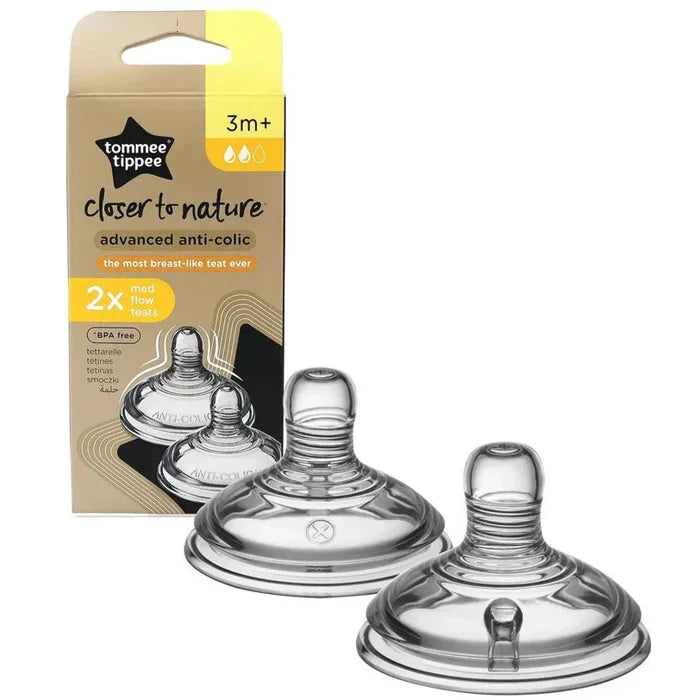 Tommee Tippee Closer To Nature Advanced Anti-Colic 2 X Medium Flow Teats