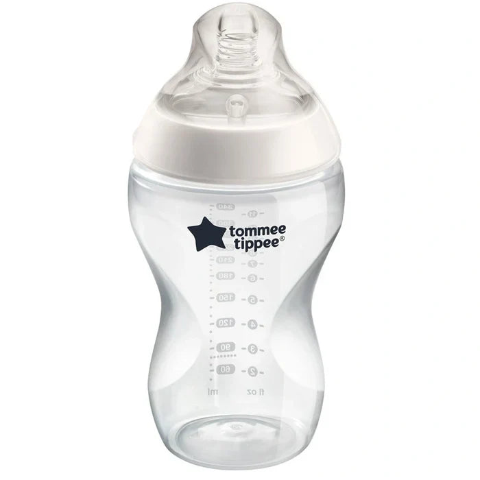 Tommee Tippee Closer To Nature Feeding Bottle, 340Ml X 1 (Clear)