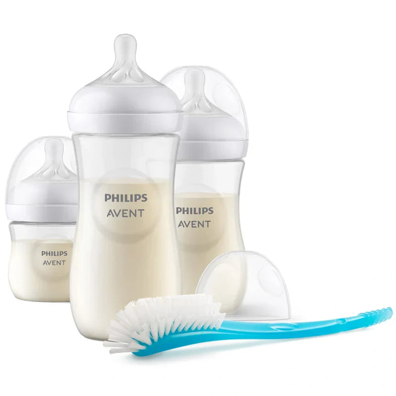 Philips Avent Natural 3.0 Feeding Newborn Gift Set W/ 3 Bottles SCD837/12 - Plastic