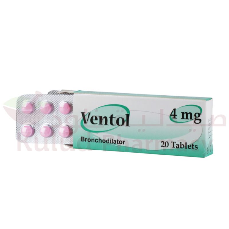 Buy Ventol Tablet 4 Mg 20 PC Online - Kulud Pharmacy