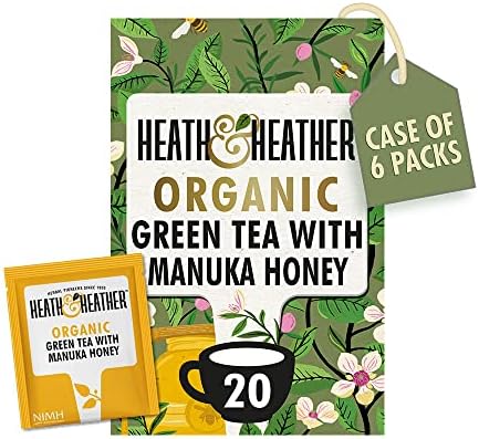 Heath & Heathier Organic Green Tea with Manuka 20's