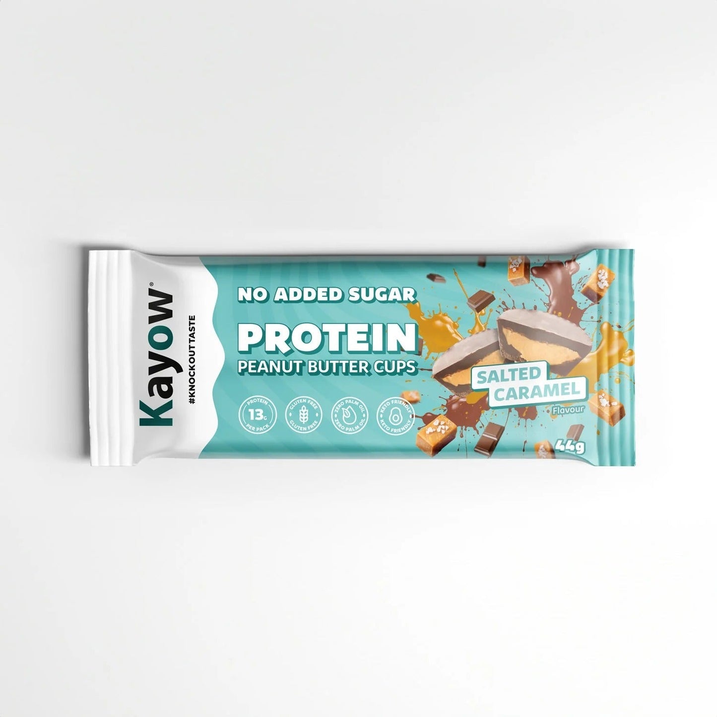 Kayow Nutrition Peanut Butter Cups Milk Chocolate Salted Caramel 44g