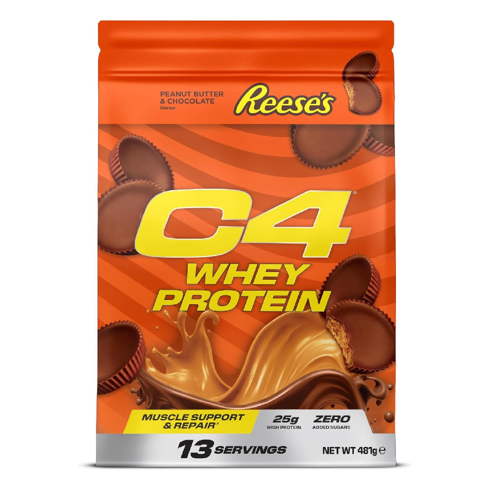 C4 Whey Protein Powder, Reese's Peanut Butter & Chocolate 481g