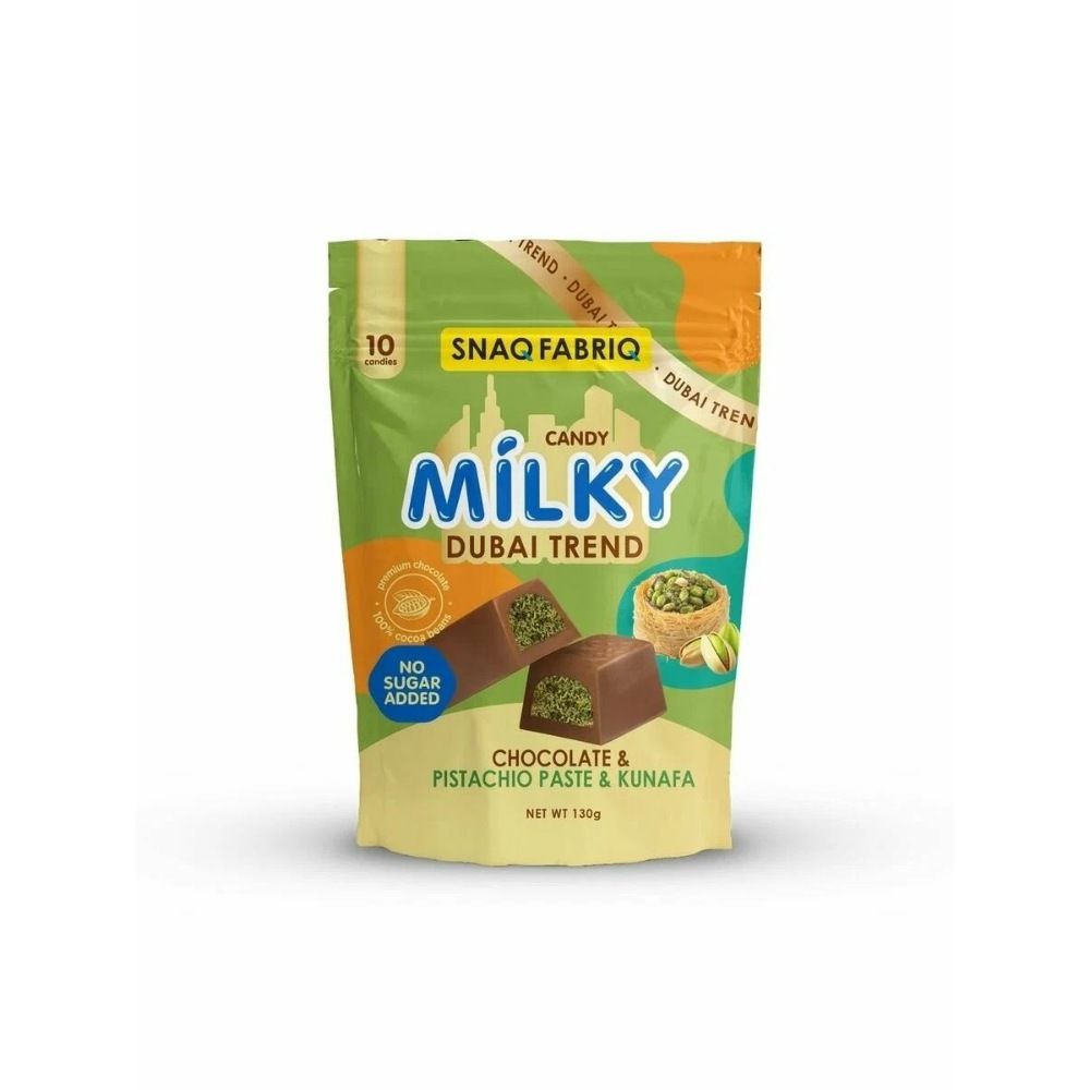 Snaq Fabriq Milk Chocolate With Pistachio Paste And Kunafa 130G