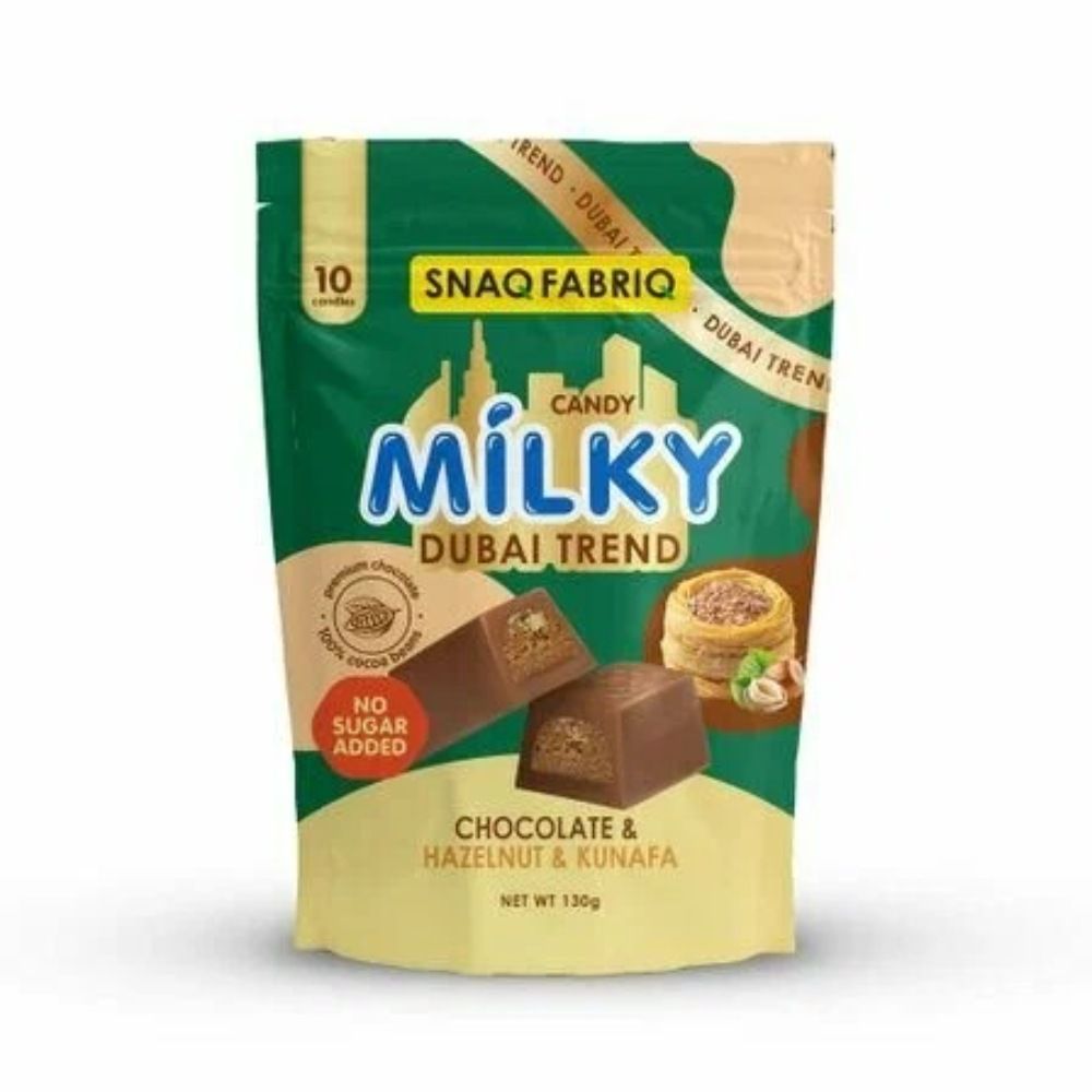 Snaq Fabriq Milk Chocolate With Hazelnuts And Kunafa, 130 G