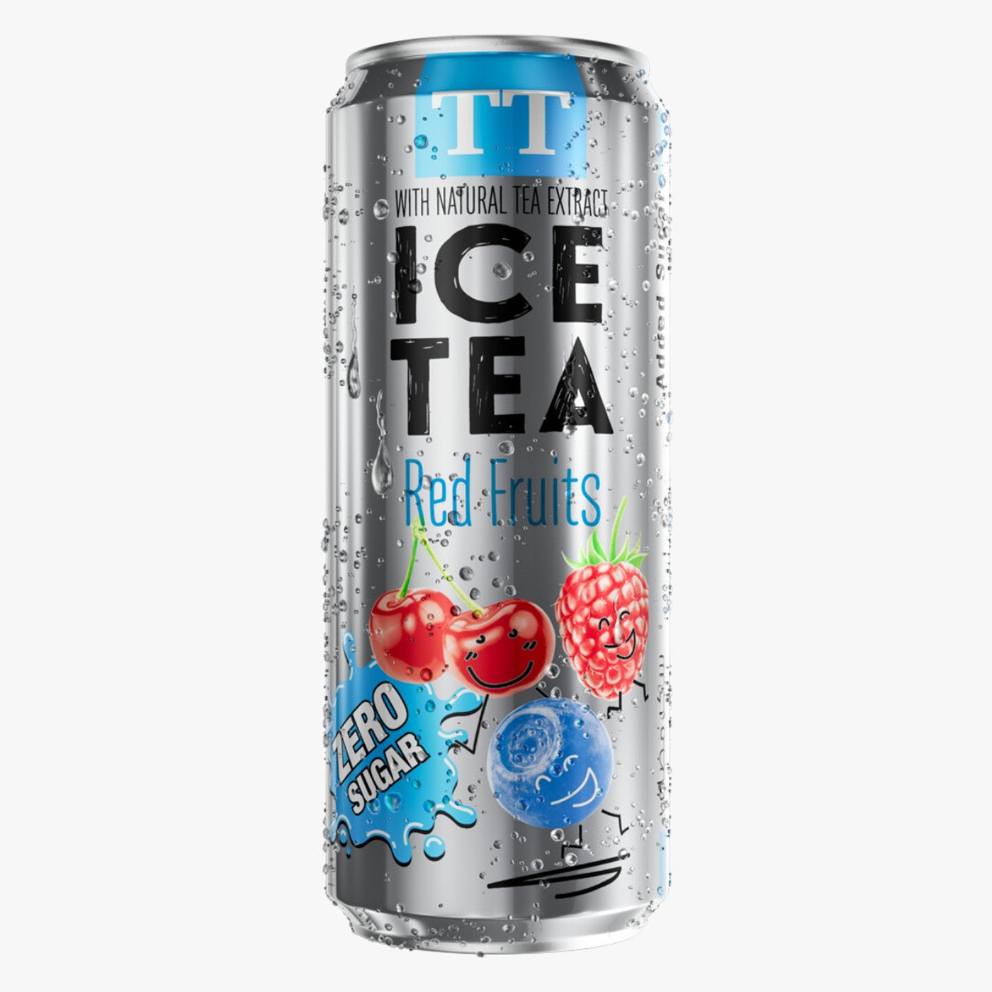 TT Iced Tea Drink Red Fruits Zero Sugar 330 ml