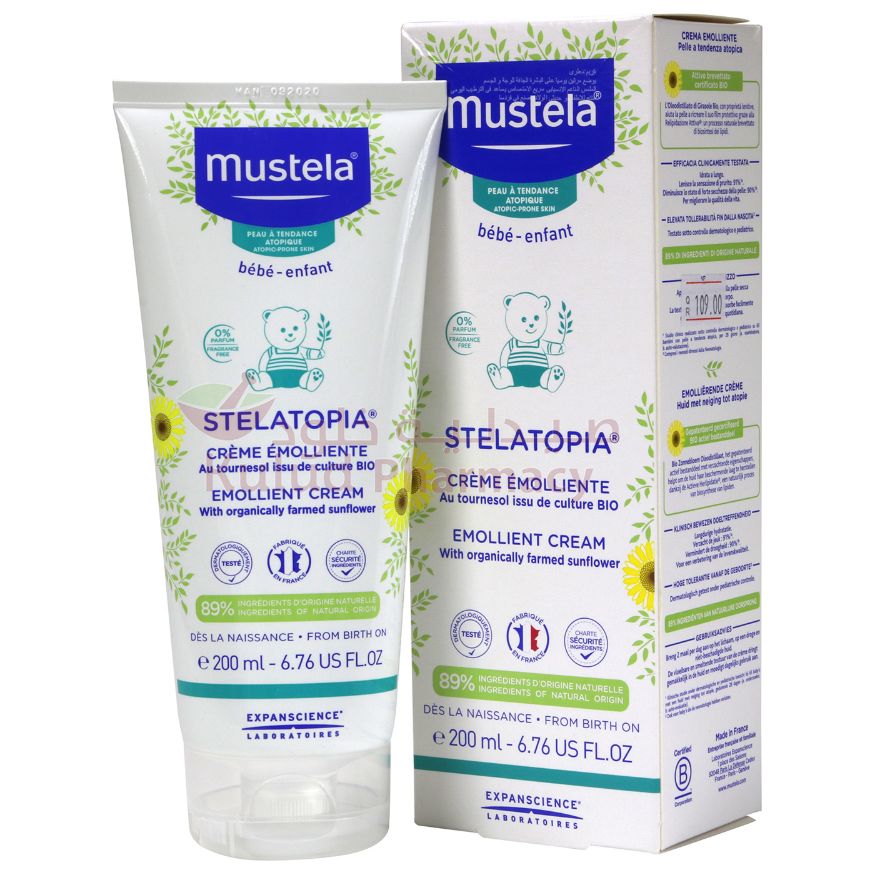 Buy Mustela Stelatopia Emollient Cream 200 ML Online - Kulud Pharmacy