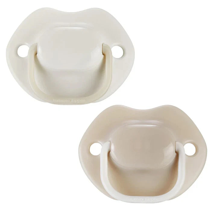 Tommee Tippee Moda Soother Pack Of 2 (0-6m) - Off White