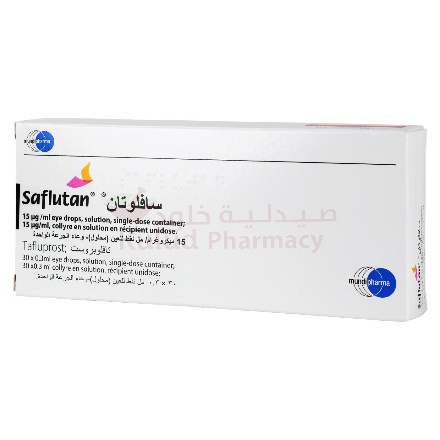 Buy Saflutan Eye Drops 15 Mcg 30 PC Online - Kulud Pharmacy