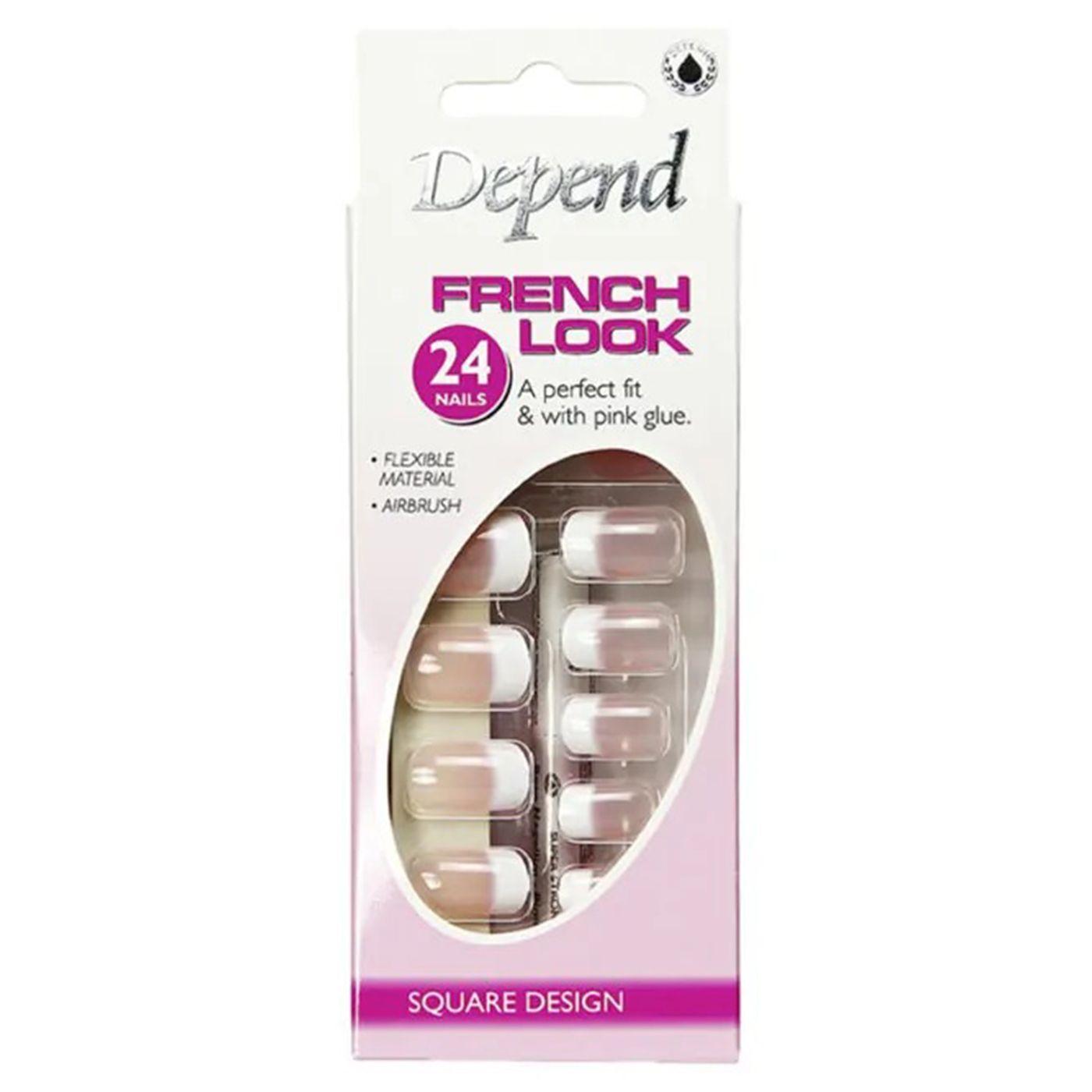 Buy Depend French Look Artificial Nail 24 PC Online - Kulud Pharmacy