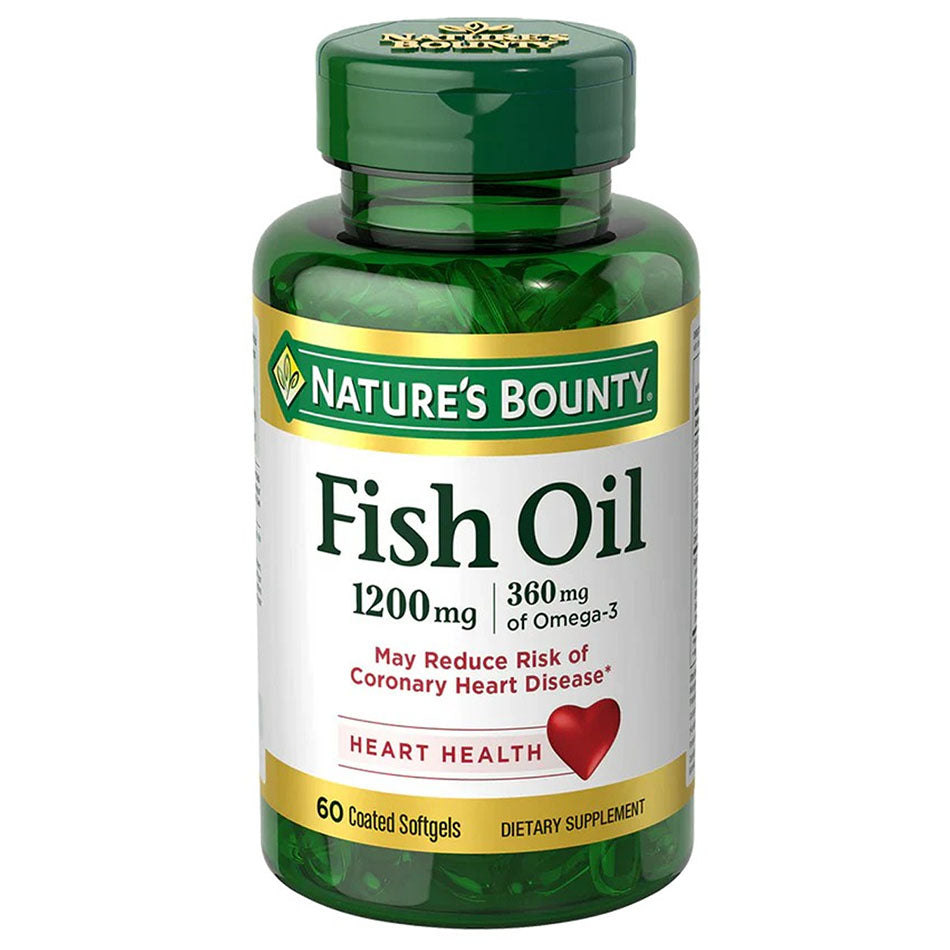 Nature's Bounty Bounty Odorless Fish Oil 1200 mg Softgels 60's