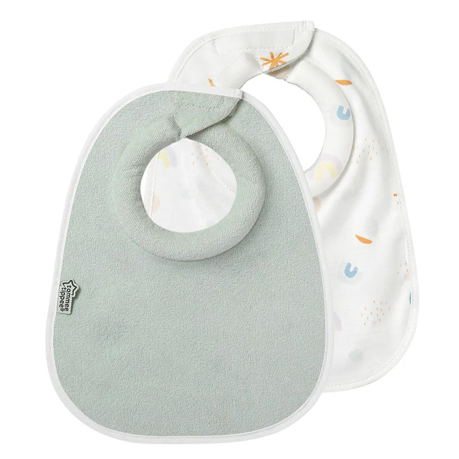 Tommee Tippee Closer To Nature Milk Feeding Bib X 2 (Green)