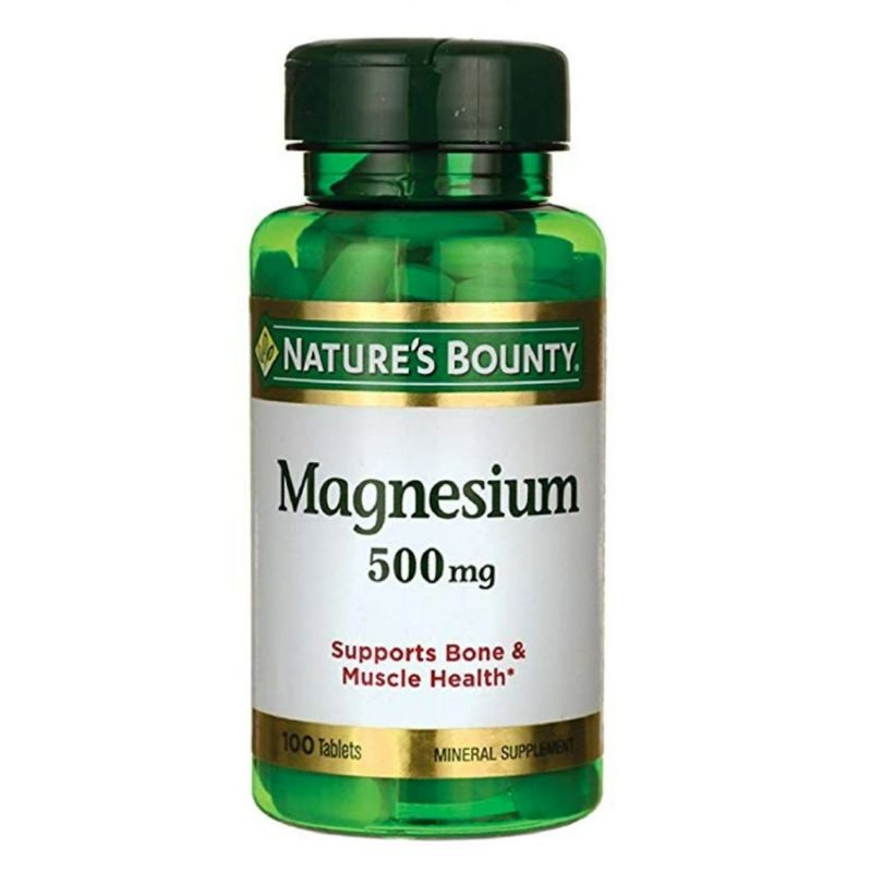 Buy Natures Bounty Magnesium Oxide Tablet 500 Mg 100 PC Online - Kulud Pharmacy