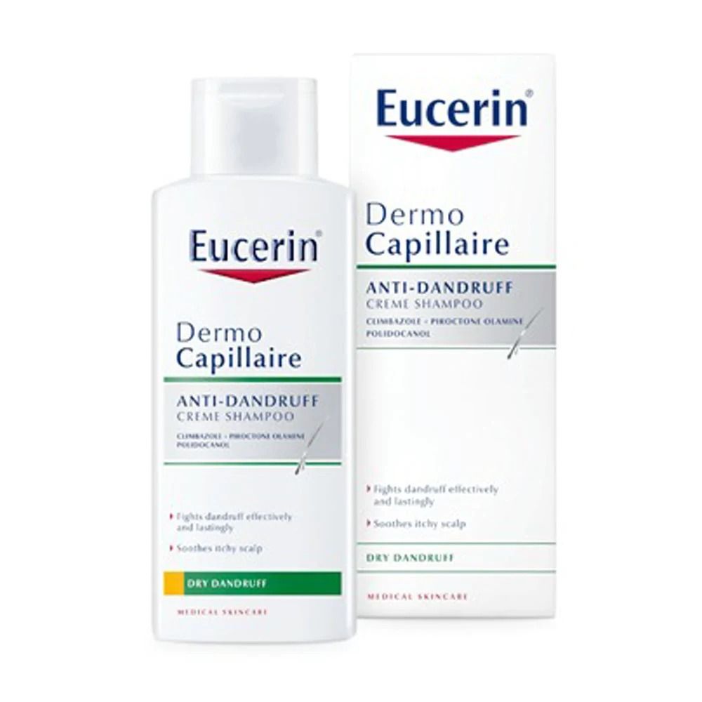 Buy EUCERIN DERMOCAPILLAIRE ANTI DANDRUFF CREAM SHAMPOO 250 ML 50ML Online - Kulud Pharmacy