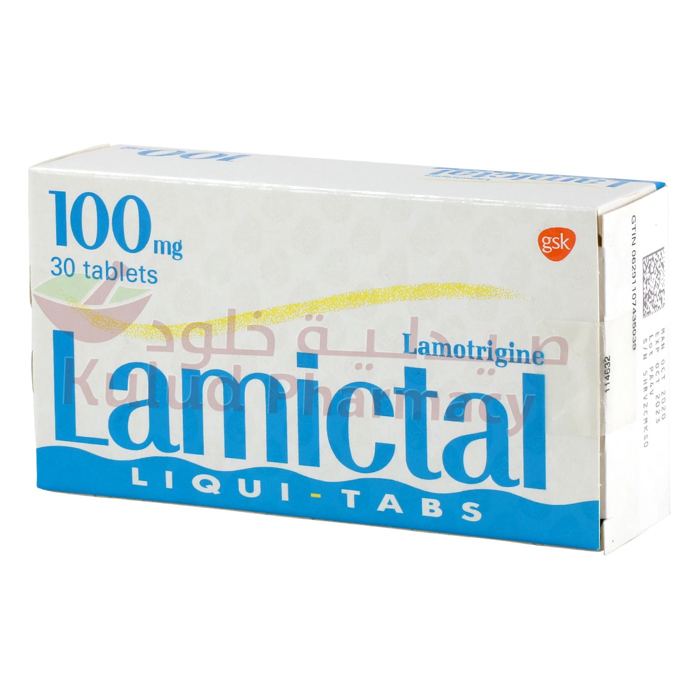 Buy Lamictal Soluble Tablet 100 Mg 30 PC Online - Kulud Pharmacy