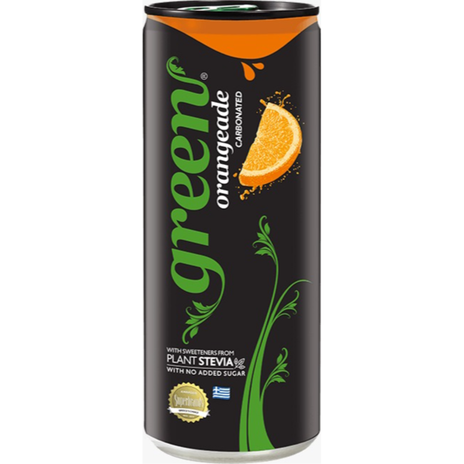 Green Orange Juice Can 330ml