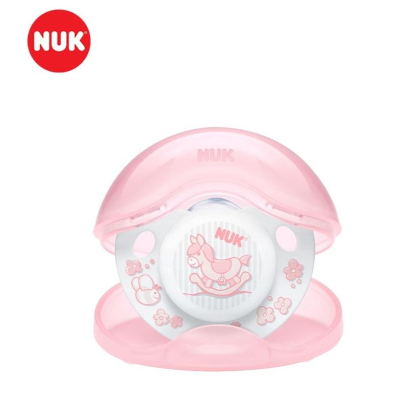 Buy Nuk Silicone Pacifier+Box Rose 0-6 Month 1PC Online - Kulud Pharmacy
