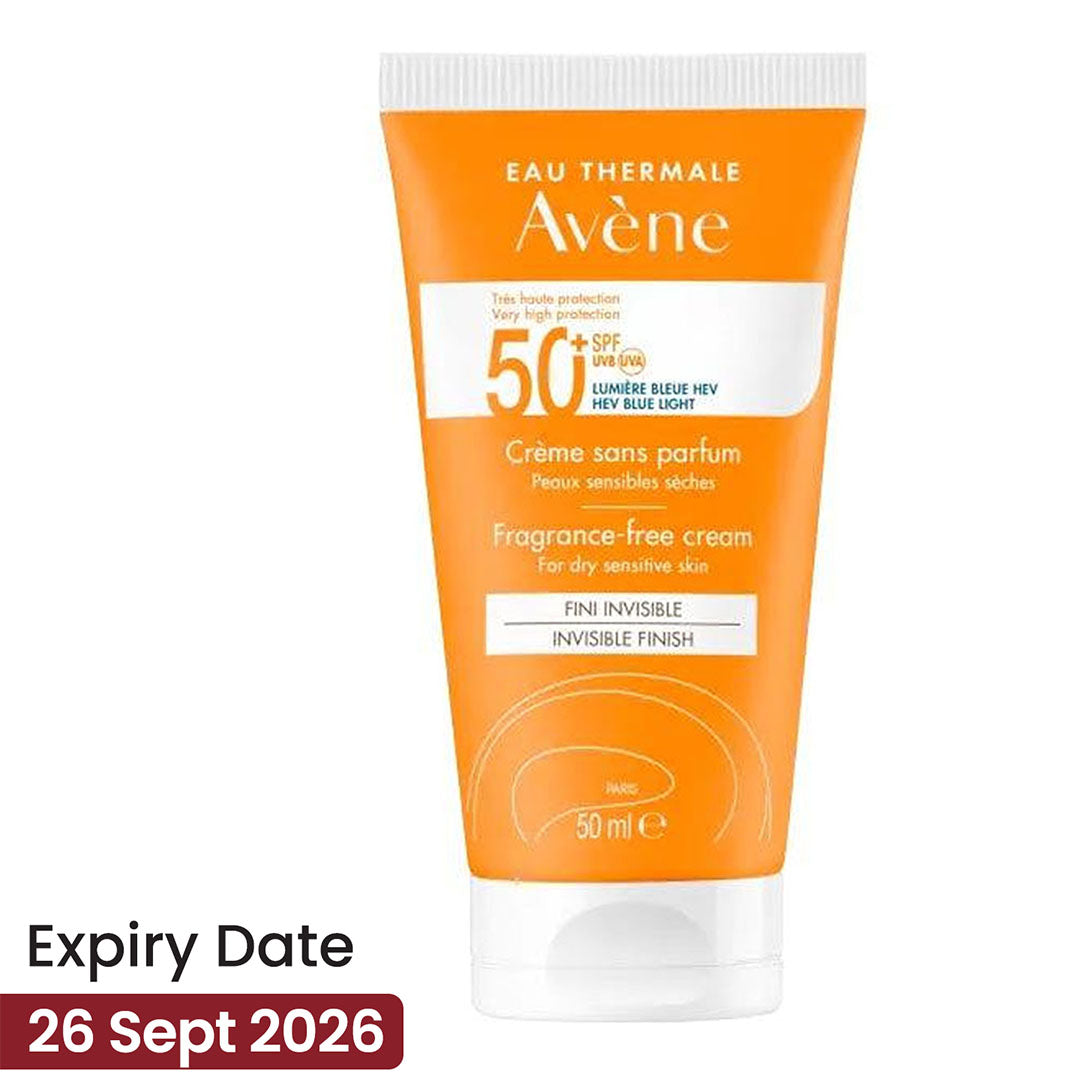 Avene Fragrance Free Cream SPF50+ Anti-Oxidant 50ML **
