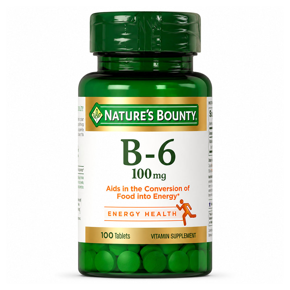 Nature's Bounty Bounty Vitamin B-6 Tablet 100 Mg 100 PC