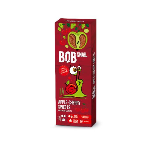 Buy Bob Snail Natural Apple Cherry Sweets Candy 30 MG Online - Kulud Pharmacy