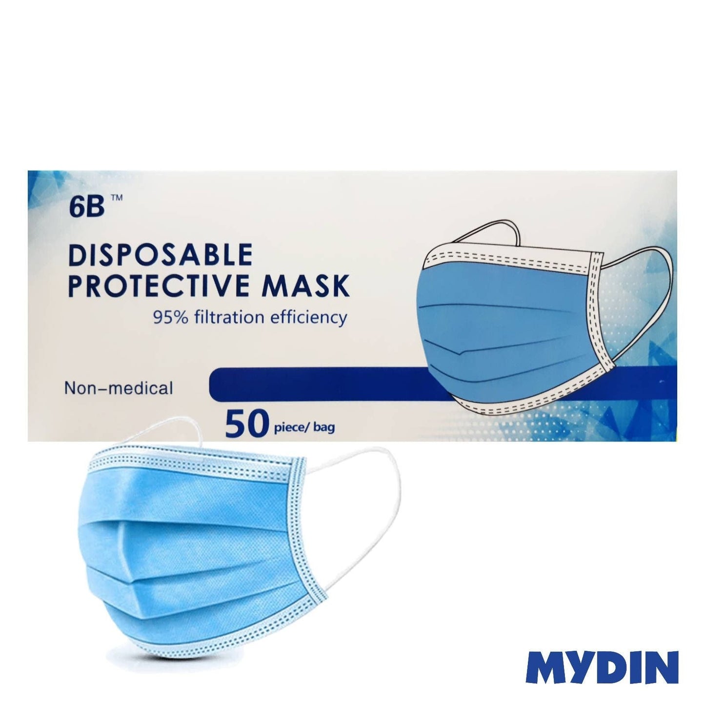Buy Jinan Disposable 3Ply Face Mask 50 PC Online - Kulud Pharmacy
