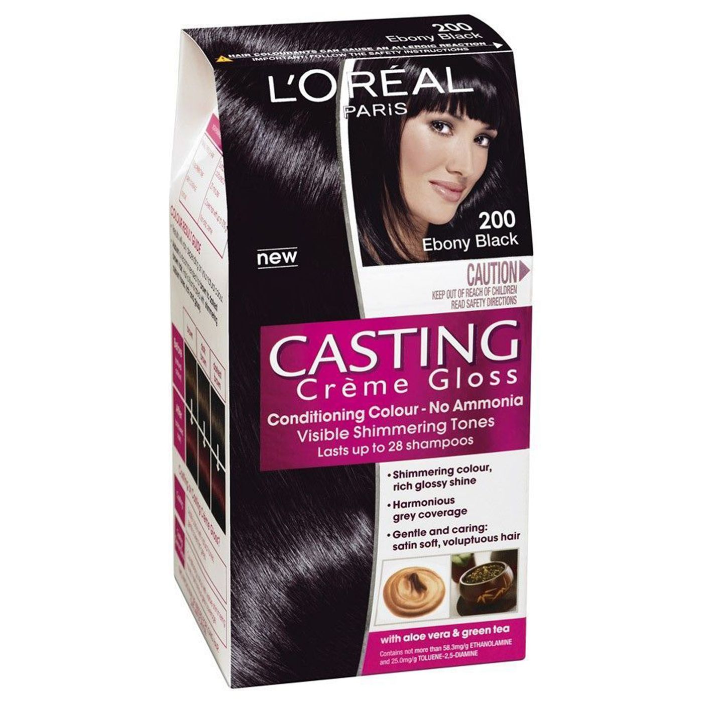 Buy L'Oreal Casting Creme Gloss 200 Black Hair Color 180 ML Online - Kulud Pharmacy