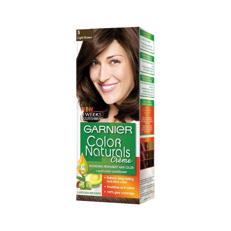 Buy Garnier Color Natural Light Brown 5 Hair Color 110 ML Online - Kulud Pharmacy