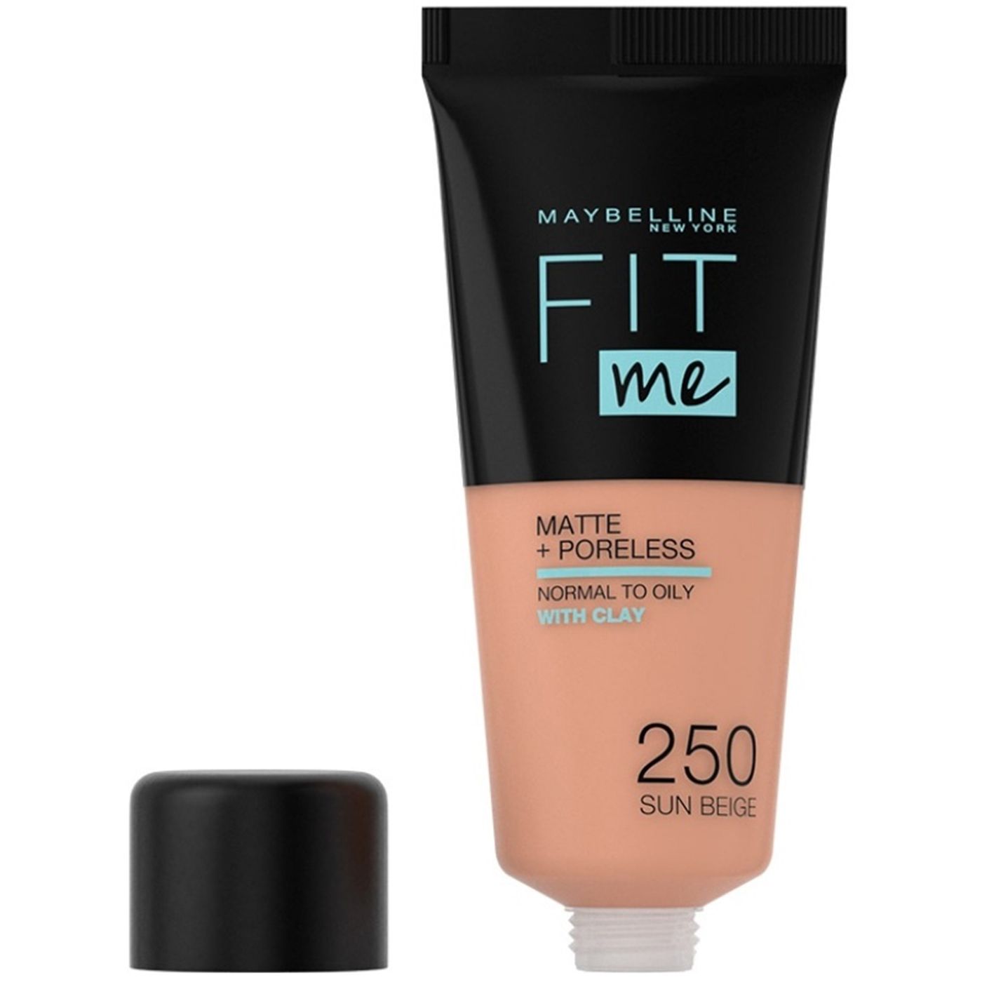 Buy Maybelline Fit Me Matteporeless 250 Sun Beige Foundation 10 Tab Online - Kulud Pharmacy